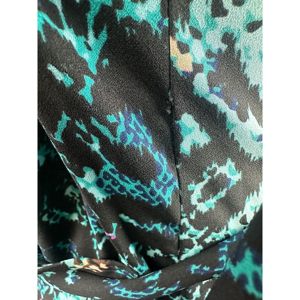 Diane Von Furstenberg Valeria Printed Belted Wrap Jacket Dress Snake Print Med M - Picture 16 of 16